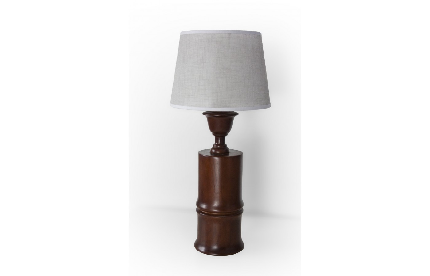 Lampa drewniana, Teak