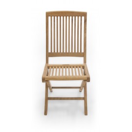 Folding garden chair with handle, Teak wood