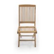 Folding garden chair with handle, Teak wood