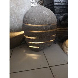 Stone garden lamp