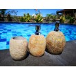 Stone bathroom set, 3 pieces