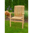 Badal garden chair with armrests, Teak