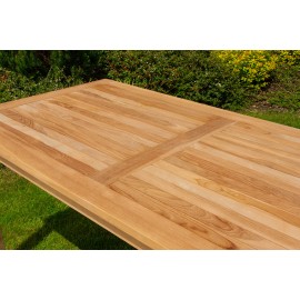 Rectangular garden table, Teak 160x80 cm