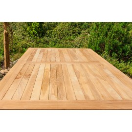 Rectangular garden table, Teak 160x80 cm