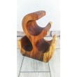 Original Wine Rack 3 Bottle, Solid Suar Wood