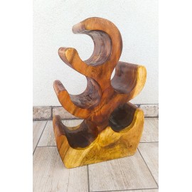 Original Wine Rack 5 Bottle, Solid Suar Wood