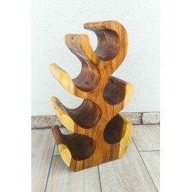 Original Wine Rack 6 Bottle, Solid Suar Wood