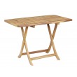 Folding garden teak table