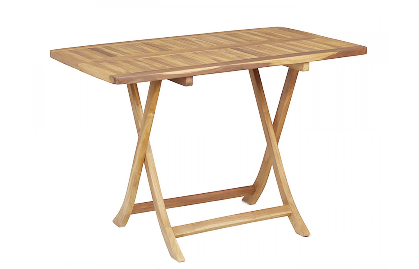 Folding garden teak table