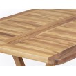 Folding garden teak table