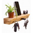 Key shelf - teak wood