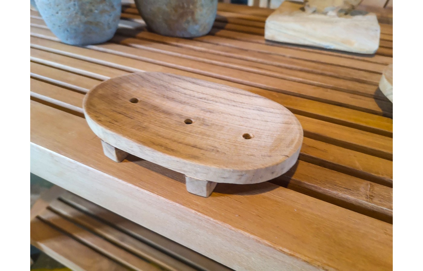 Wooden soap dish, Teak wood