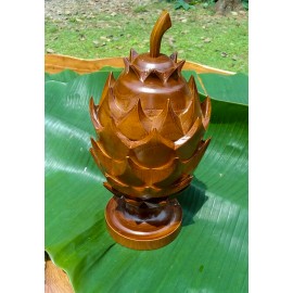 Dragon Fruit-shaped teak casket
