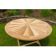 Round garden table Matahari, teak