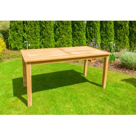 Stół ogrodowy prostokątny drewno Teak, tekowe, 160 cm, meble ogrodowe