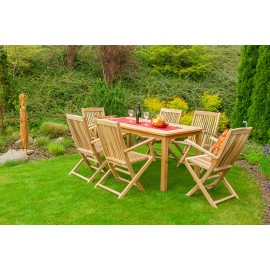 Garden table, rectangular, wood Teak 200x100 cm