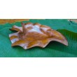 Wooden bowl teak leaf