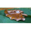 Wooden bowl teak leaf