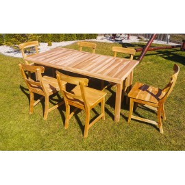 Stół ogrodowy prostokątny drewno Teak, tekowe, 160 cm, meble ogrodowe