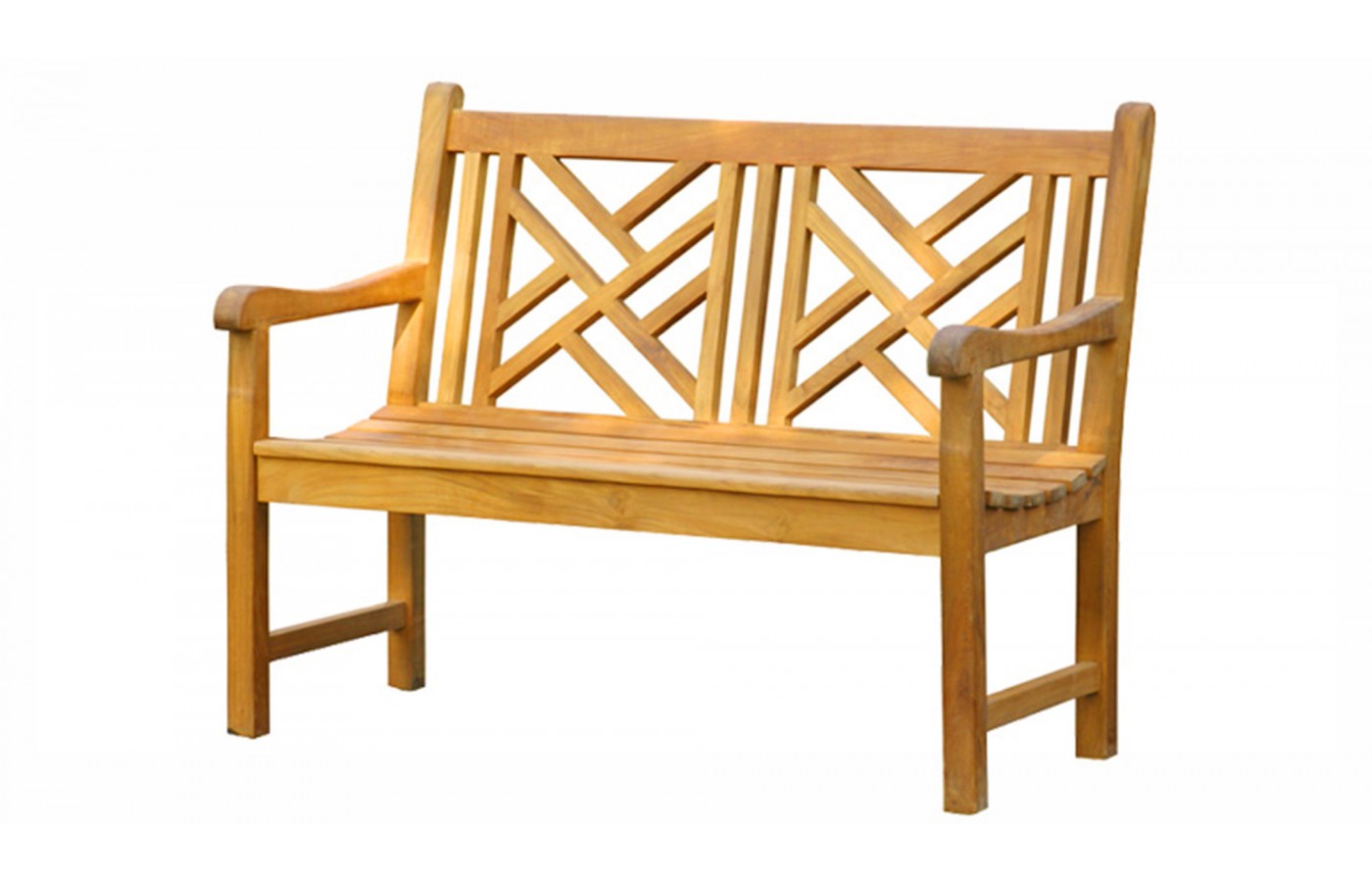 Garden teak bench Wakana 120 cm