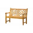 Garden teak bench Wakana 120 cm