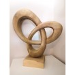 Abstract sculpture, Suar wood