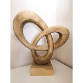 Abstract sculpture, Suar wood