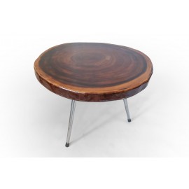 Table Suar wood with resin