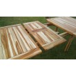 Folden garden table, rectangular, wood Teak 160/200 cm