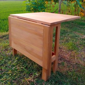 Teak extending balcony table