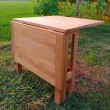 Teak extending balcony table