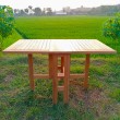 Teak extending balcony table