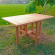 Teak extending balcony table