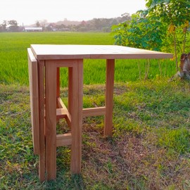 Teak extending balcony table