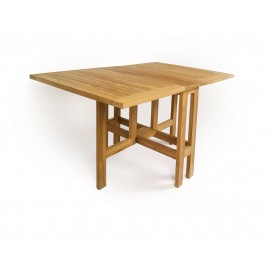 Teak extending balcony table