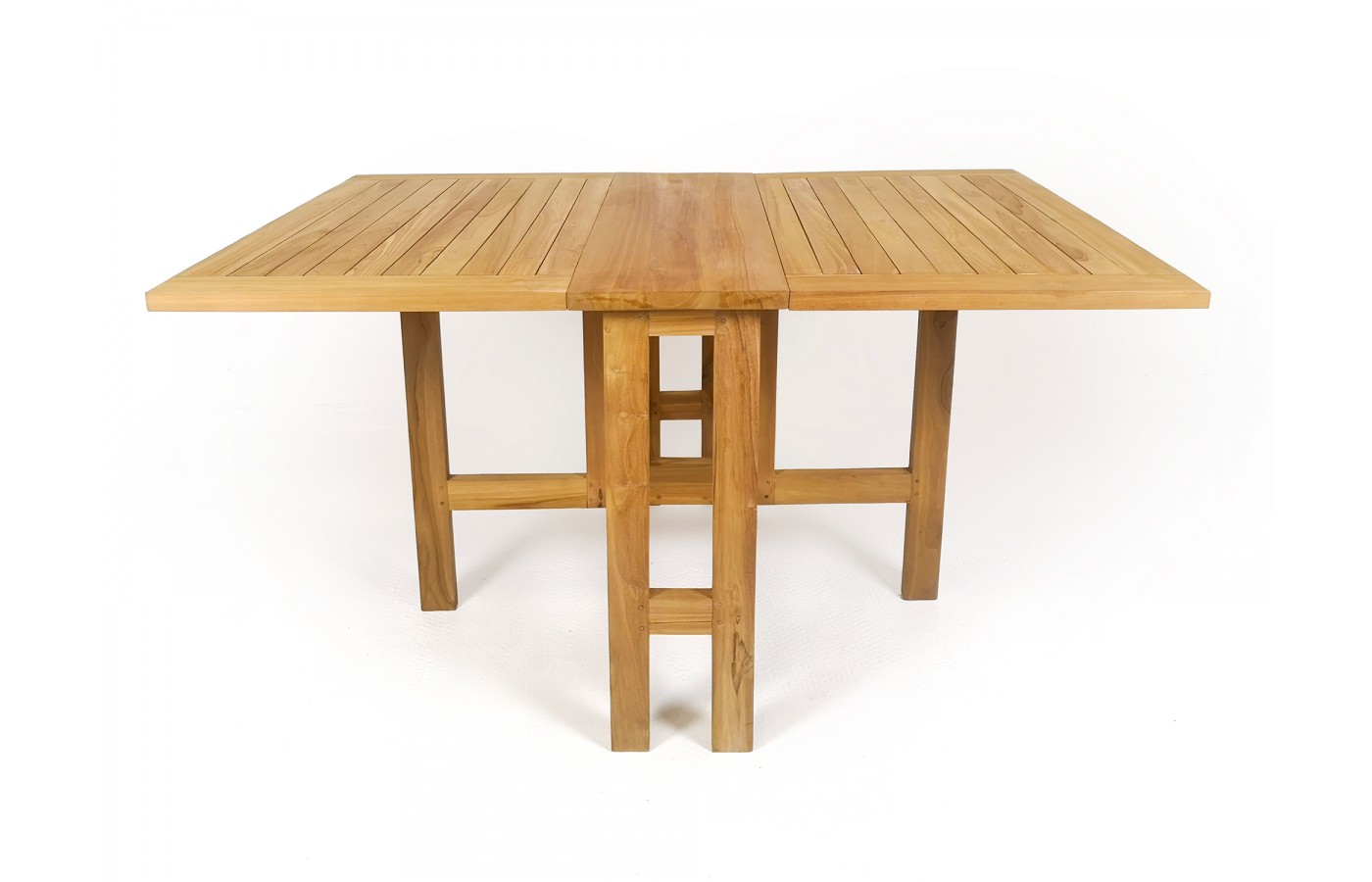 Teak extending balcony table