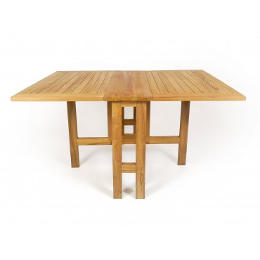 Teak extending balcony table