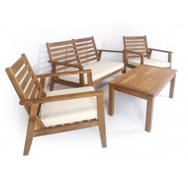 KUBU - a teak wood set of garden furniture