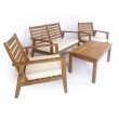 KUBU - a teak wood set of garden furniture