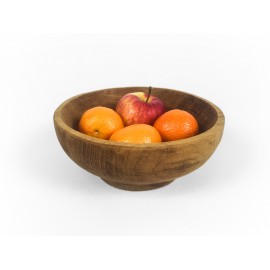 Teak wood bowl