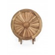 Round garden table Matahari 60, teak