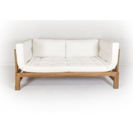 Sofa ogrodowa rozkładana Omi, Teak