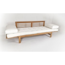 Sofa ogrodowa rozkładana Omi, Teak