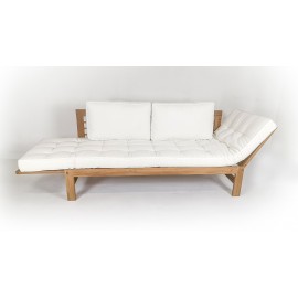 Sofa ogrodowa rozkładana Omi, Teak