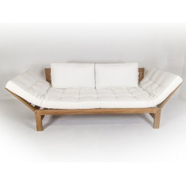 Sofa ogrodowa rozkładana Omi, Teak