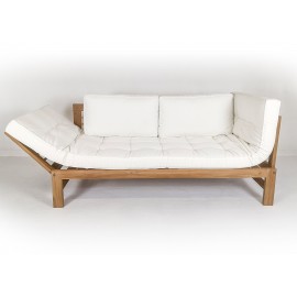 Sofa ogrodowa rozkładana Omi, Teak