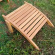 Garden armchair Adirondack with footstool, teakwood