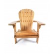 Garden armchair Adirondack with footstool, teakwood