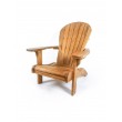 Garden armchair Adirondack with footstool, teakwood