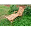 Plantation deck sun lounger, teakwood